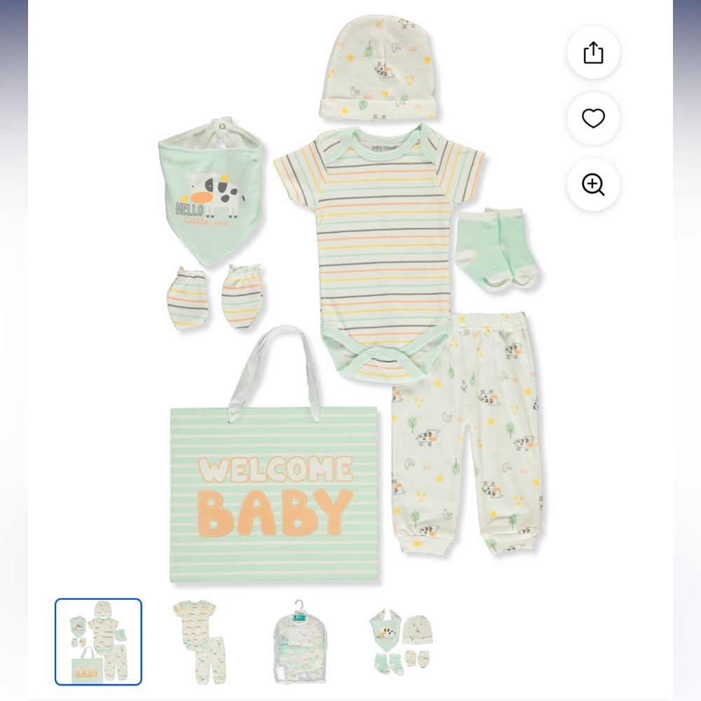 Baby Views 8-Piece Layette Gift Set - multi, 3 - 6 months